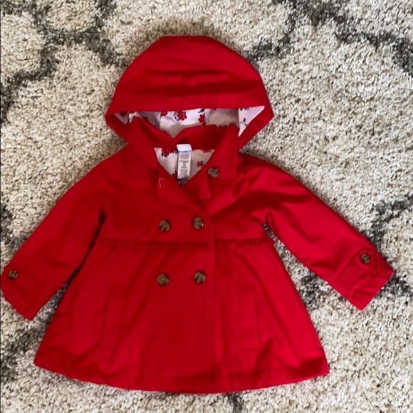 NWOT Little Me Trench Coat and Jeans Set 18mo - Picture 2 of 6